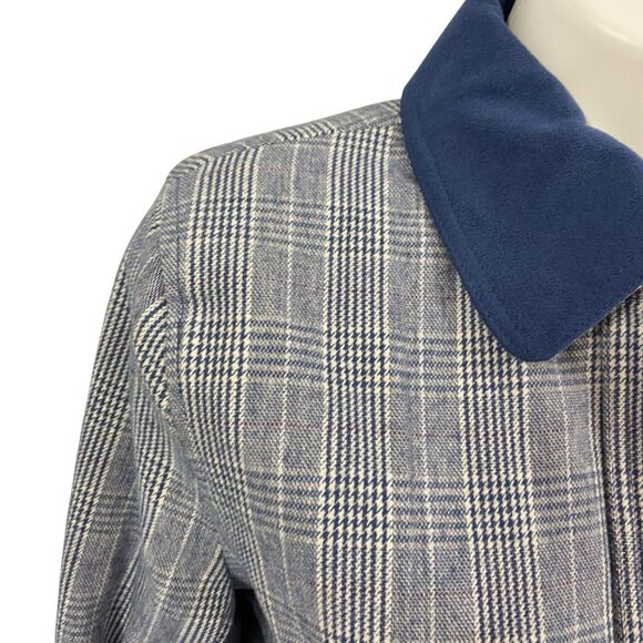 Denim & Co Blazer Womens XS Blue Jacket US Medium Career Work Office Chore Coat - Picture 13 of 16